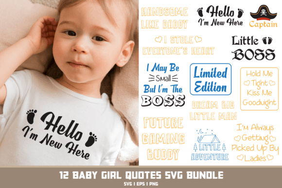 Baby Sayings Svg – Newborn Graphics for T-Shirt Designs