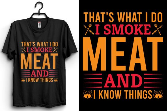 BBQ Typography T-shirt Design for Creative Projects
