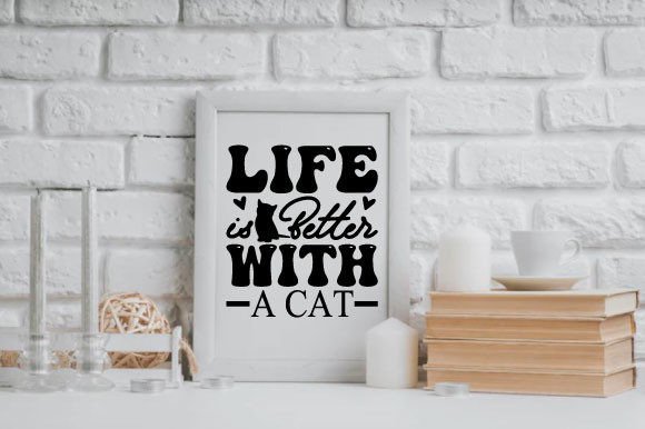 Cats SVG T-Shirt Design for Print Templates and Graphics