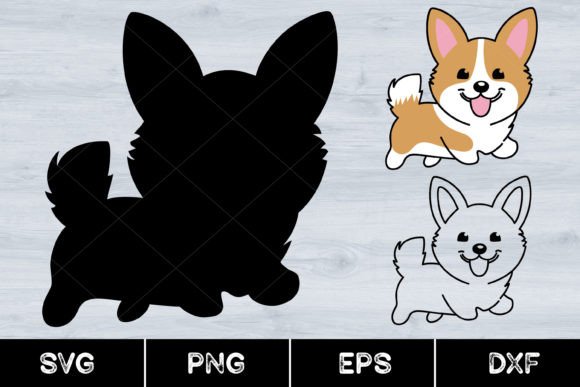 Cute Corgi Dog SVG Graphic for Branding and Packaging