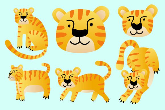 Fun Tiger Graphics for Kids
