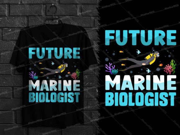 Future Marine Biologist Scuba Dive Shirt Graphics