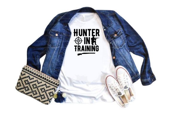 Hunter in Training Svg Design for T-Shirt Graphics