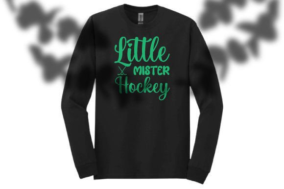 Little Mister Hockey Svg Design for T-Shirt Graphics