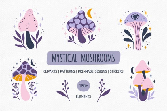 Mystical Mushrooms Graphics for Crafters